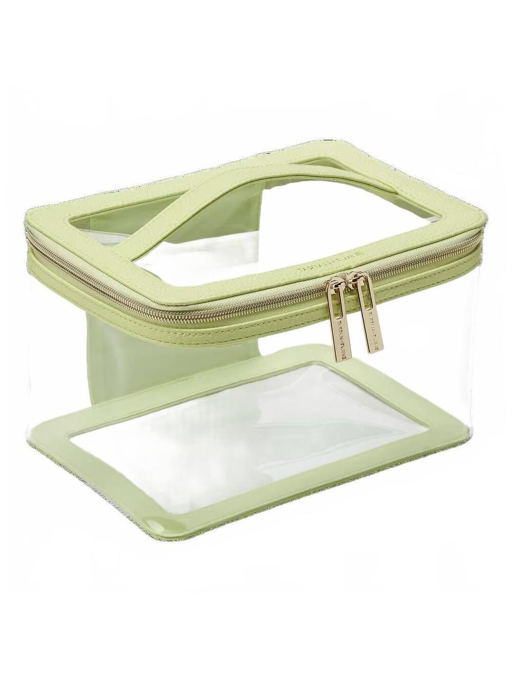 Tartan + Twine Lime Green Train Case